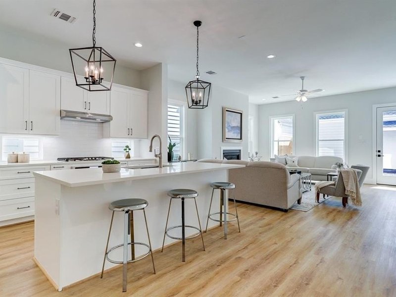 Luxury Vinyl installed in living room