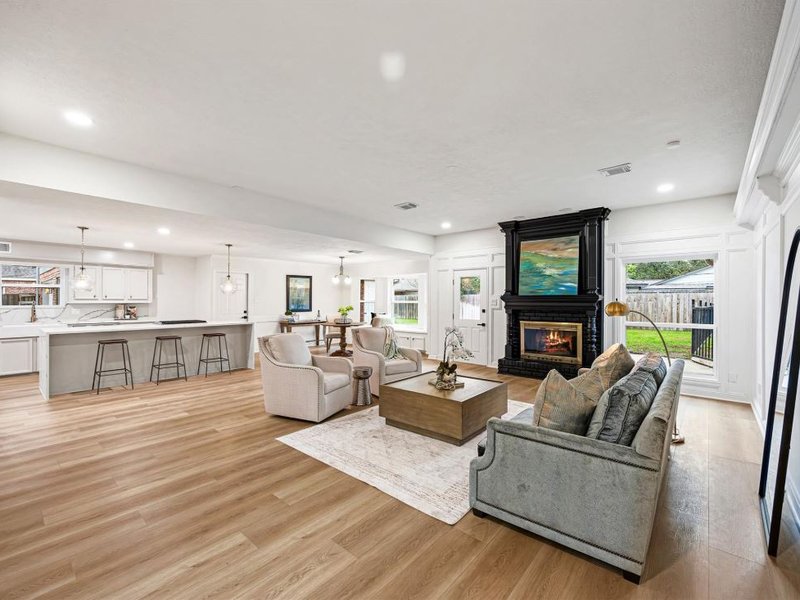 Waterproof Laminate installed in living room